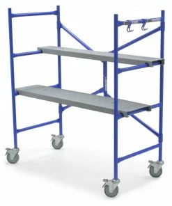 Werner Scaffolding 3.843-ft x 1.9-ft Steel Adjustable Portable Scaffold with 500 lbs. Capacity