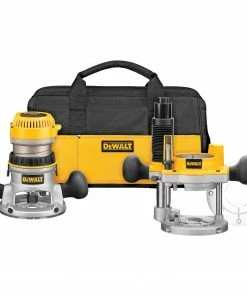 DEWALT Routers 1/4-in and 1/2-in 2.25-HP Variable Speed Combo Fixed/Plunge Corded Router Bag