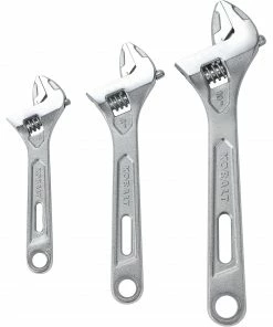 Kobalt Adjustable Wrenches 3-Piece Chrome Vanadium Steel Adjustable Wrench Set