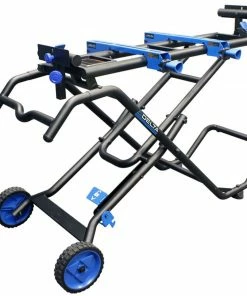 DELTA Saw Stands Steel Adjustable Rolling Miter Saw Stand