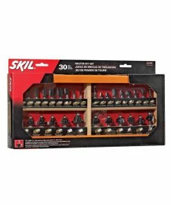 SKIL Router Bit Sets 30-Piece Carbide-Tipped Router Bit Set -Craftsman Sales Shop 039725023643 02980408