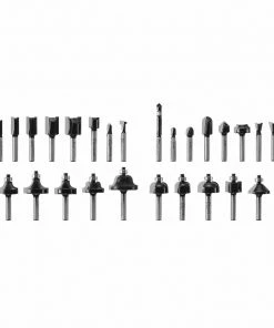 SKIL Router Bit Sets 30-Piece Carbide-Tipped Router Bit Set -Craftsman Sales Shop 039725023643 07785193