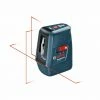 Bosch Laser Levels 3-Line 50-ft Red Beam Self-Leveling Line Generator Line Laser Level with Plumb Points; Level