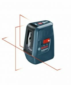 Bosch Laser Levels 3-Line 50-ft Red Beam Self-Leveling Line Generator Line Laser Level with Plumb Points; Level