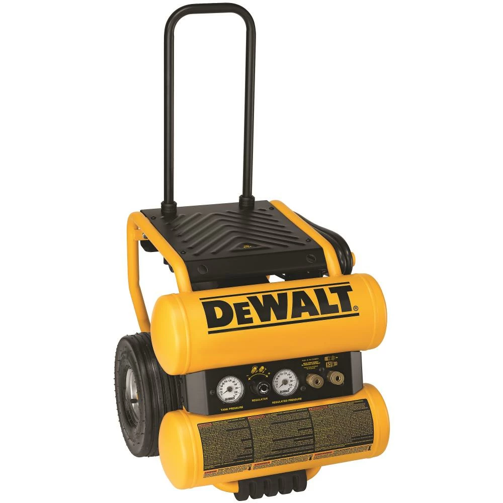 DEWALT Air Compressors 4-Gallon Single Stage Portable Electric Twin Stack Air Compressor 7 DEWALT Air Compressors 4-Gallon Single Stage Portable Electric Twin Stack Air Compressor - Image 7