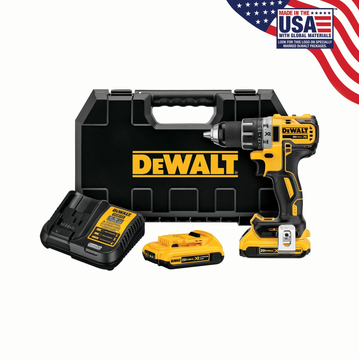 DEWALT Drills XR 20-volt 1/2-in Brushless Cordless Drill (2-Batteries Included and Charger Included) 1 DEWALT Drills XR 20-volt 1/2-in Brushless Cordless Drill (2-Batteries Included and Charger Included)