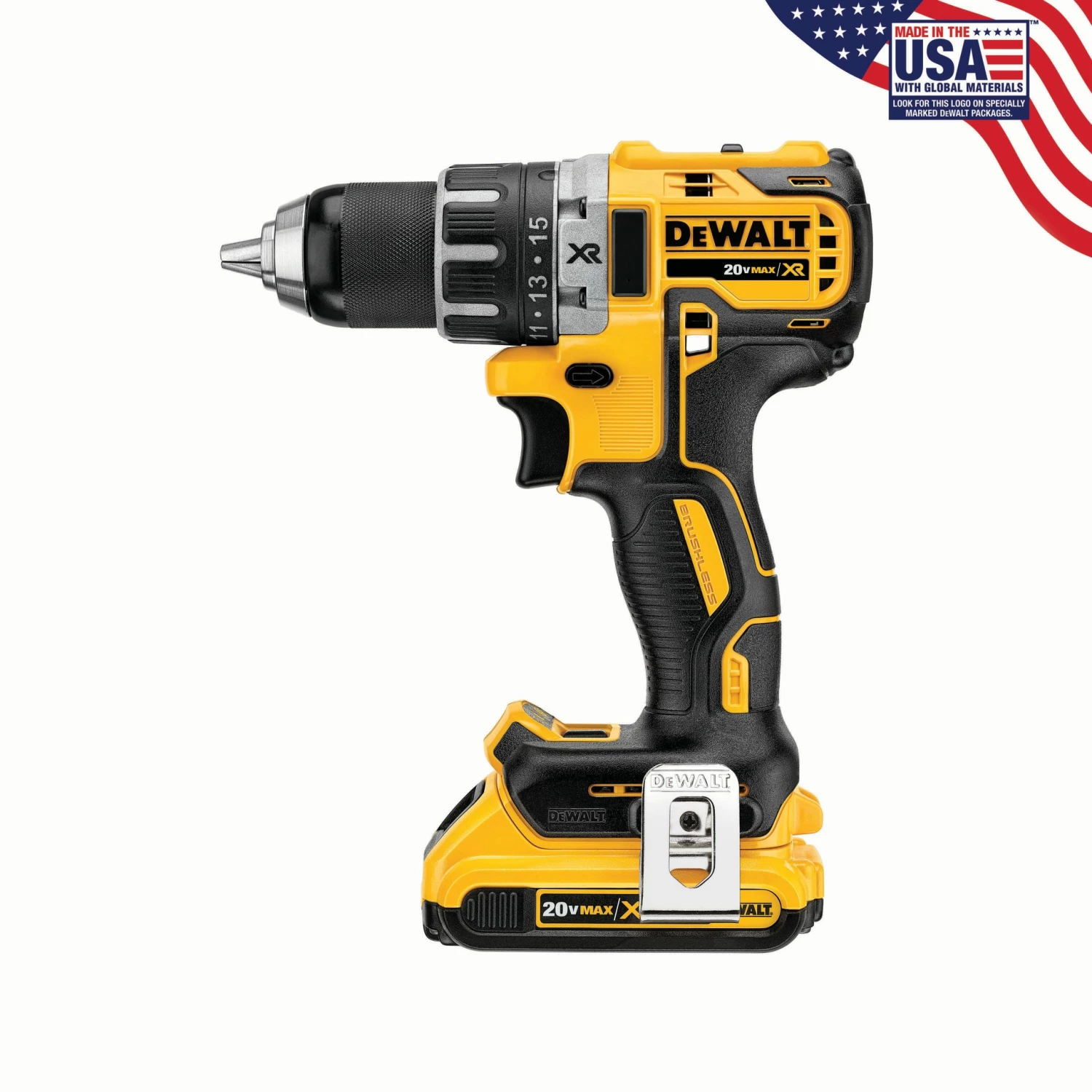 DEWALT Drills XR 20-volt 1/2-in Brushless Cordless Drill (2-Batteries Included and Charger Included) 2 DEWALT Drills XR 20-volt 1/2-in Brushless Cordless Drill (2-Batteries Included and Charger Included) - Image 2