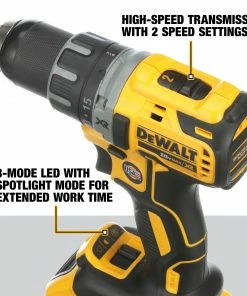 DEWALT Drills XR 20-volt 1/2-in Brushless Cordless Drill (2-Batteries Included and Charger Included) 11 DEWALT Drills XR 20-volt 1/2-in Brushless Cordless Drill (2-Batteries Included and Charger Included) -Craftsman Sales Shop 05205837