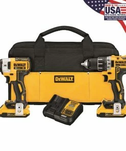 DEWALT Power Tool Combo Kits XR 2-Tool 20-Volt Max Brushless Power Tool Combo Kit with Soft Case (2-Batteries and charger Included)