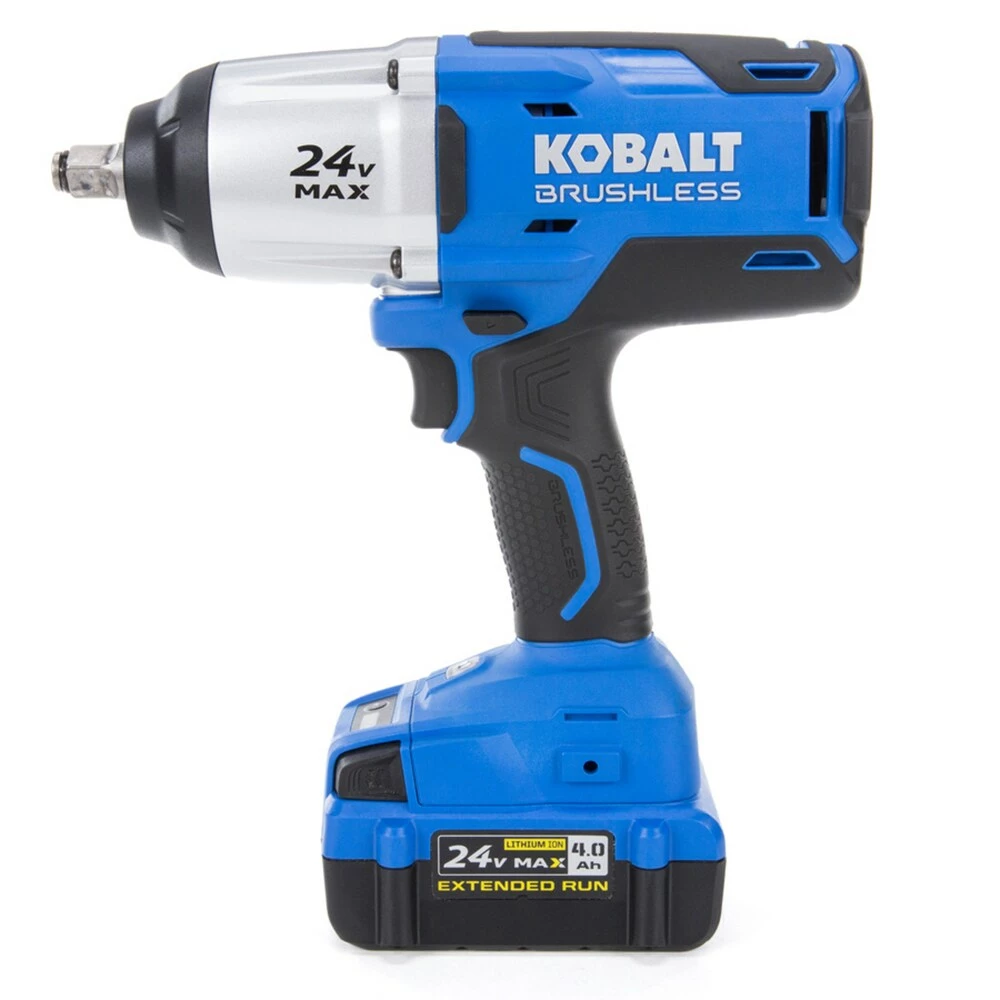 Kobalt Impact Wrenches 24-volt Max Variable Speed Brushless 1/2-in Drive Cordless Impact Wrench (1-Battery Included) 3 Kobalt Impact Wrenches 24-volt Max Variable Speed Brushless 1/2-in Drive Cordless Impact Wrench (1-Battery Included) - Image 3