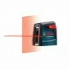Bosch Laser Levels 30-ft Red Beam Self-Leveling Cross-line Cross Laser Level with Plumb Points and Level with Case
