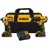 DEWALT Power Tool Combo Kits 2-Tool 20-Volt Max Brushless Power Tool Combo Kit with Soft Case (2-Batteries and charger Included)