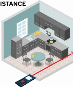 Bosch Laser Distance Measurers BLAZE 65-ft Outdoor Laser Distance Measurer with Backlit Display -Craftsman Sales Shop 07800466 scaled