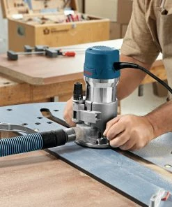 Bosch Routers 1/4-in and 1/2-in 2.25-HP Variable Speed Fixed Corded Router (Tool Only) -Craftsman Sales Shop 07975799 scaled