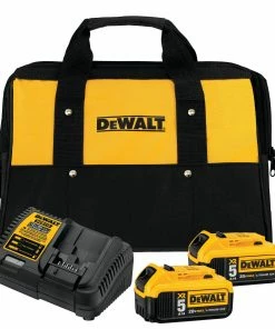 DEWALT Power Tool Batteries & Chargers XR 20-Volt Max 2-Pack 5 Amp-Hour; 5 Amp-Hour Lithium Power Tool Battery Kit (Charger Included)
