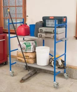 Werner Scaffolding 3.843-ft x 1.9-ft Steel Adjustable Portable Scaffold with 500 lbs. Capacity -Craftsman Sales Shop 08177092