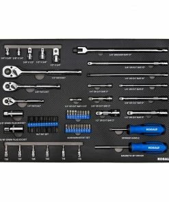 Kobalt Mechanics Tool Sets 300-Piece Standard (SAE) and Metric Combination Polished Chrome Mechanics Tool Set (1/4-in; 3/8-in) -Craftsman Sales Shop 08236283