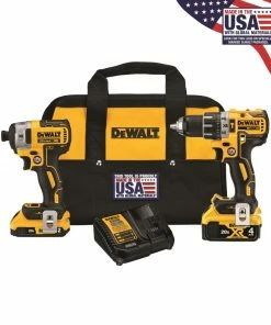 DEWALT Power Tool Combo Kits XR 2-Tool 20-Volt Max Brushless Power Tool Combo Kit with Soft Case (2-Batteries and charger Included)