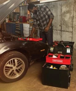 CRAFTSMAN Portable Tool Boxes 22-in 1-Drawer Black Plastic and Metal Wheels Lockable Tool Box -Craftsman Sales Shop 09051388