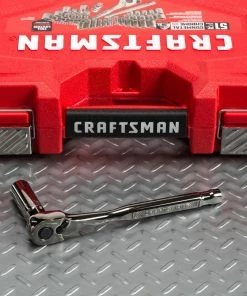 CRAFTSMAN Mechanics Tool Sets 51-Piece Standard (SAE) and Metric Combination Gunmetal Chrome Mechanics Tool Set (3/8-in) 28 CRAFTSMAN Mechanics Tool Sets 51-Piece Standard (SAE) and Metric Combination Gunmetal Chrome Mechanics Tool Set (3/8-in) -Craftsman Sales Shop 09052970