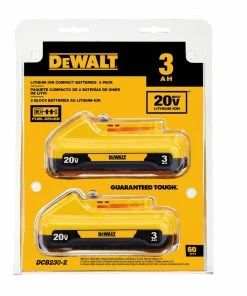 DEWALT Power Tool Batteries & Chargers 20-Volt 2-Pack 3 Amp-Hour; 3 Amp-Hour Lithium Power Tool Battery -Craftsman Sales Shop 09087401