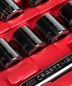 CRAFTSMAN Mechanics Tool Sets 51-Piece Standard (SAE) and Metric Combination Gunmetal Chrome Mechanics Tool Set (3/8-in) 29 CRAFTSMAN Mechanics Tool Sets 51-Piece Standard (SAE) and Metric Combination Gunmetal Chrome Mechanics Tool Set (3/8-in) -Craftsman Sales Shop 09098233