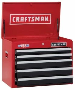 CRAFTSMAN Top Tool Chests 2000 Series 26-in W x 19.75-in H 5-Drawer Steel Tool Chest (Red)