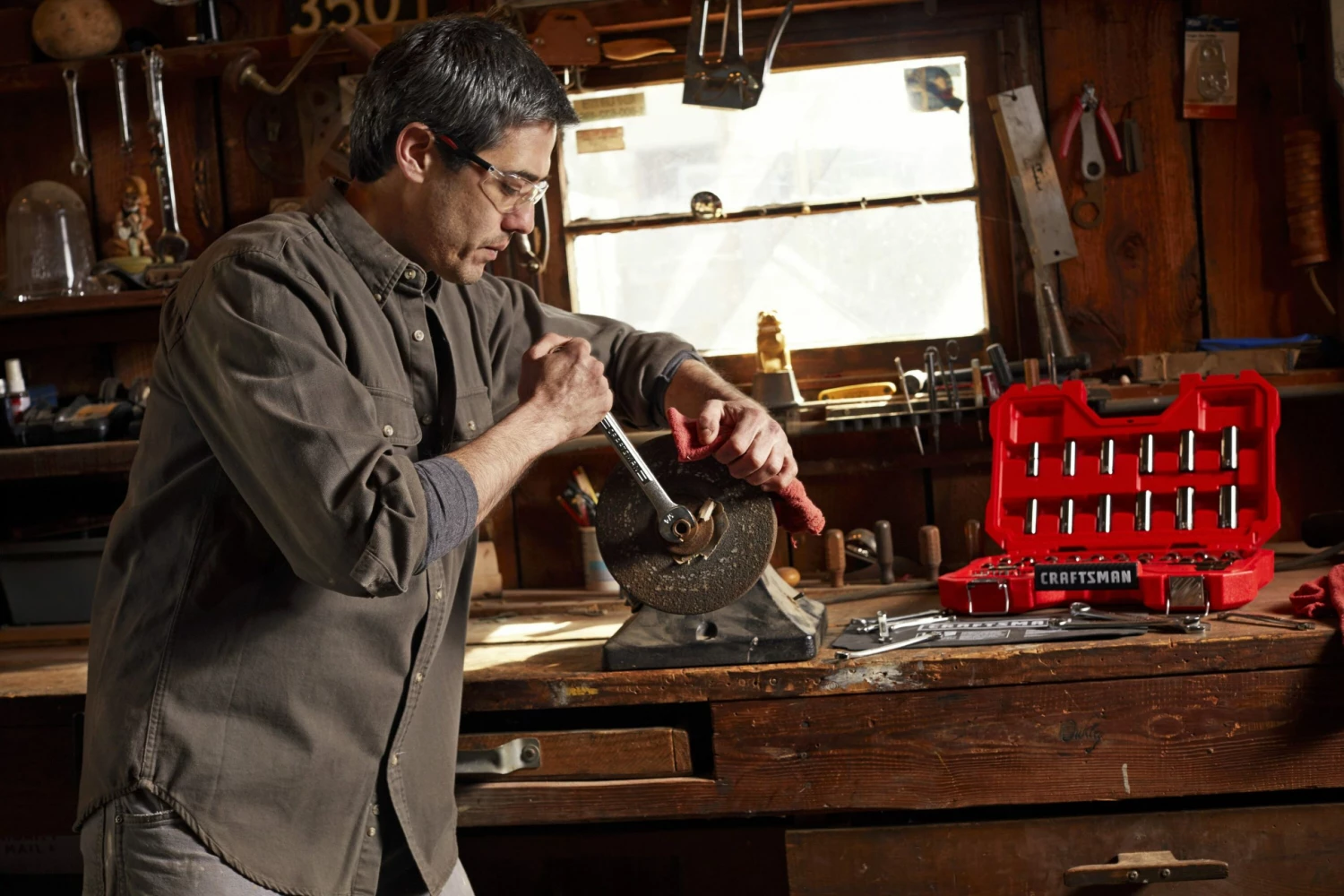 CRAFTSMAN Mechanics Tool Sets 51-Piece Standard (SAE) and Metric Combination Gunmetal Chrome Mechanics Tool Set (3/8-in) 10 CRAFTSMAN Mechanics Tool Sets 51-Piece Standard (SAE) and Metric Combination Gunmetal Chrome Mechanics Tool Set (3/8-in) - Image 10