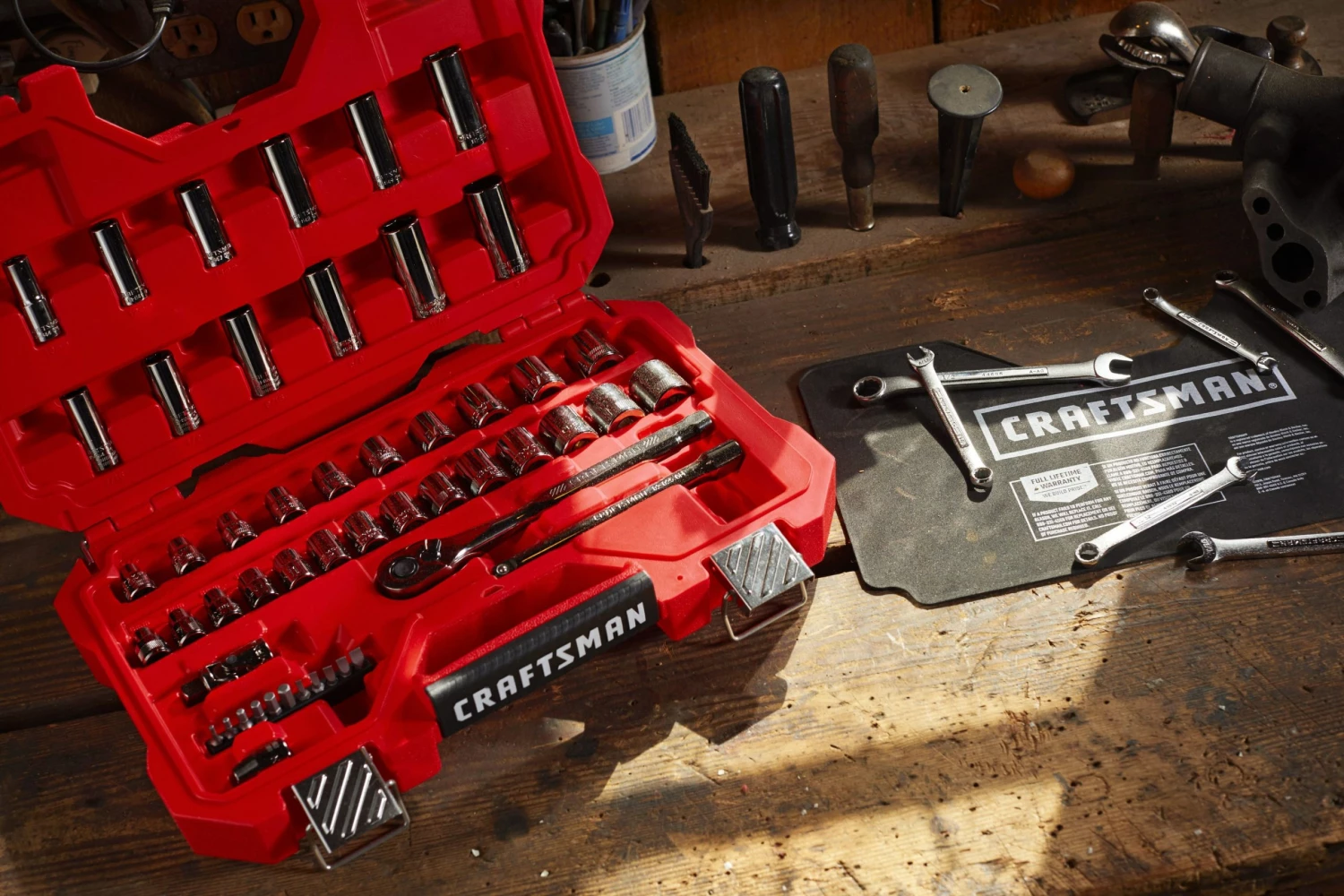 CRAFTSMAN Mechanics Tool Sets 51-Piece Standard (SAE) and Metric Combination Gunmetal Chrome Mechanics Tool Set (3/8-in) 18 CRAFTSMAN Mechanics Tool Sets 51-Piece Standard (SAE) and Metric Combination Gunmetal Chrome Mechanics Tool Set (3/8-in) - Image 18