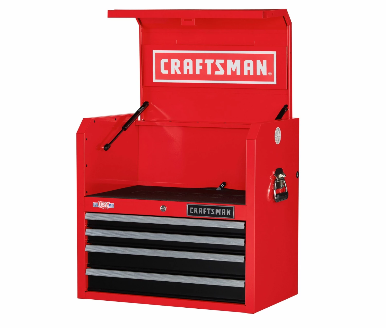 CRAFTSMAN Top Tool Chests 2000 Series 26-in W x 24.5-in H 4-Drawer Steel Tool Chest (Red) 2 CRAFTSMAN Top Tool Chests 2000 Series 26-in W x 24.5-in H 4-Drawer Steel Tool Chest (Red) - Image 2