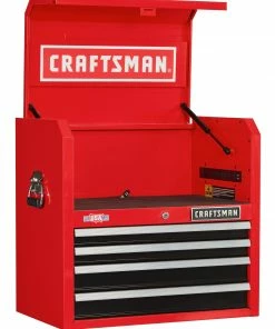 CRAFTSMAN Top Tool Chests 2000 Series 26-in W x 24.5-in H 4-Drawer Steel Tool Chest (Red) 20 CRAFTSMAN Top Tool Chests 2000 Series 26-in W x 24.5-in H 4-Drawer Steel Tool Chest (Red) -Craftsman Sales Shop 09223712 scaled