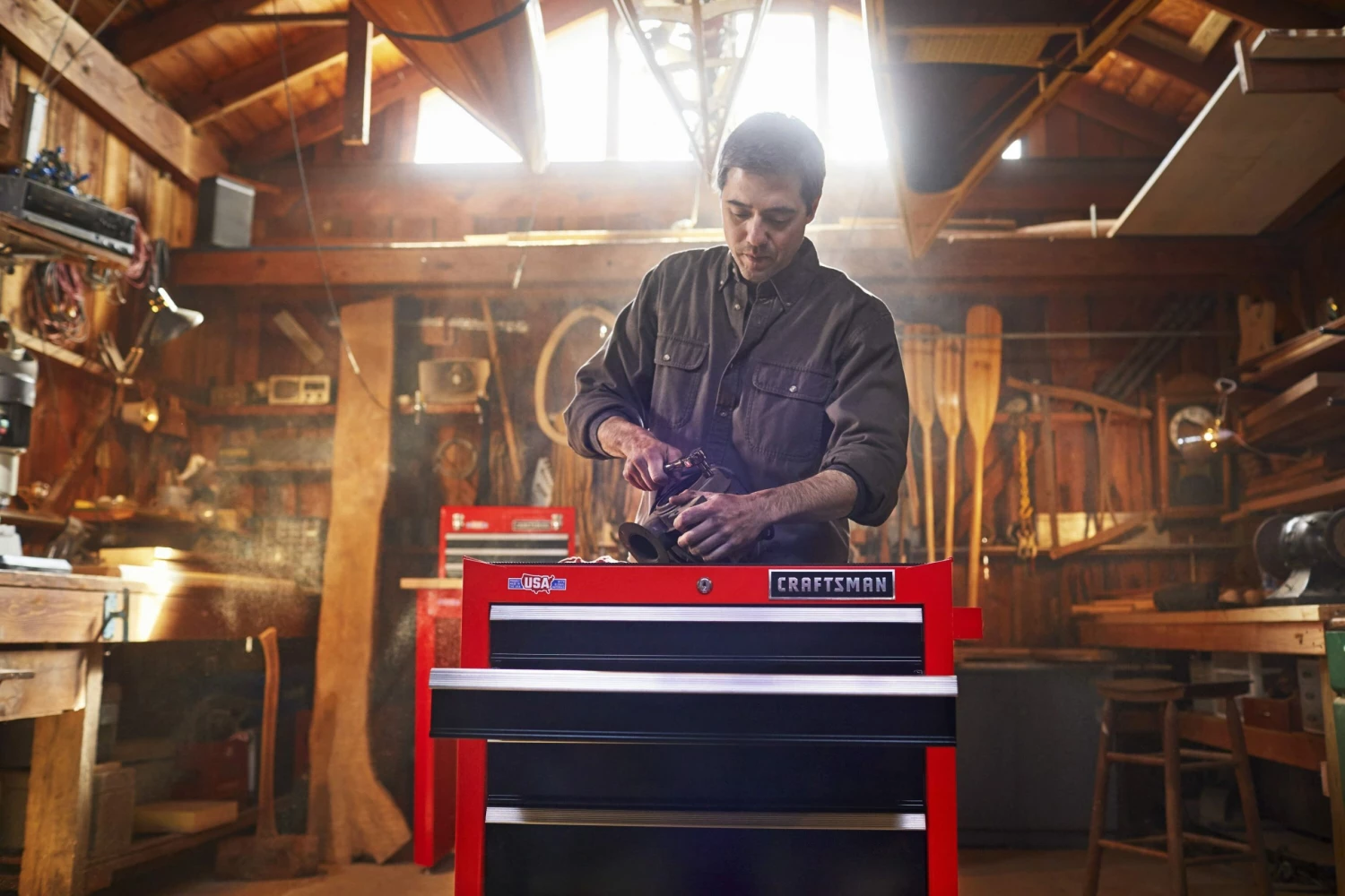 CRAFTSMAN Top Tool Chests 2000 Series 26-in W x 24.5-in H 4-Drawer Steel Tool Chest (Red) 5 CRAFTSMAN Top Tool Chests 2000 Series 26-in W x 24.5-in H 4-Drawer Steel Tool Chest (Red) - Image 5