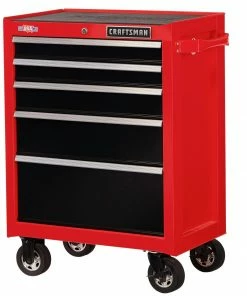 CRAFTSMAN Bottom Tool Cabinets 2000 Series 26.5-in W x 37.5-in H 5-Drawer Steel Rolling Tool Cabinet (Red) -Craftsman Sales Shop 09223727 scaled