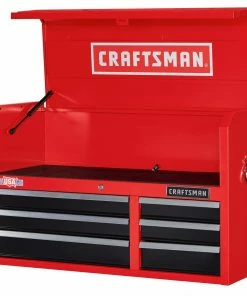 CRAFTSMAN Top Tool Chests 2000 Series 40.5-in W x 24.5-in H 6-Drawer Steel Tool Chest (Red) -Craftsman Sales Shop 09223743 scaled