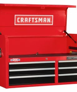 CRAFTSMAN Top Tool Chests 2000 Series 40.5-in W x 24.5-in H 6-Drawer Steel Tool Chest (Red) -Craftsman Sales Shop 09223746 scaled