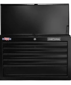 CRAFTSMAN Top Tool Chests 1000 Series 26-in W x 17.25-in H 5-Drawer Steel Tool Chest (Black) -Craftsman Sales Shop 09223814 scaled