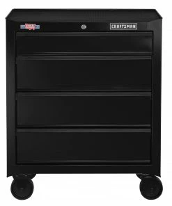 CRAFTSMAN Bottom Tool Cabinets 1000 Series 26.5-in W x 32.5-in H 4-Drawer Steel Rolling Tool Cabinet (Black) -Craftsman Sales Shop 09223817 scaled