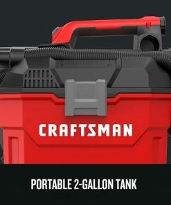 CRAFTSMAN Shop Vacuums V20 20-Volt Max 2-Gallon Cordless Portable Wet/Dry Shop Vacuum (Battery Not Included) -Craftsman Sales Shop 09224760