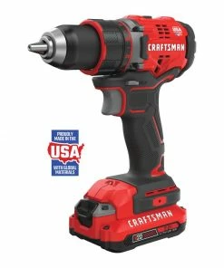 CRAFTSMAN Drills V20 20-volt Max 1/2-in Brushless Cordless Drill (2-Batteries Included and Charger Included)