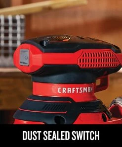 CRAFTSMAN Power Sanders 120-Volt 3-Amp Corded Random Orbital Sander with Dust Management -Craftsman Sales Shop 09224836