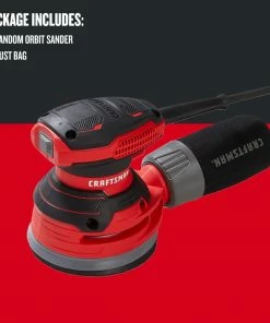 CRAFTSMAN Power Sanders 120-Volt 3-Amp Corded Random Orbital Sander with Dust Management -Craftsman Sales Shop 09224839