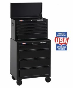 CRAFTSMAN Top Tool Chests 1000 Series 26-in W x 17.25-in H 5-Drawer Steel Tool Chest (Black) -Craftsman Sales Shop 09229717