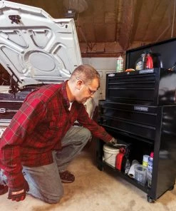 CRAFTSMAN Tool Chest Combos 1000 Series 26.5-in W x 44.25-in H 5 Ball-bearing Steel Tool Chest Combo (Black) -Craftsman Sales Shop 09229736 scaled