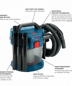 Bosch Shop Vacuums 2.6-Gallon Cordless Handheld Wet/Dry Shop Vacuum (Battery Not Included) -Craftsman Sales Shop 09293764