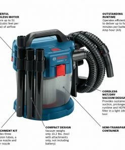 Bosch Shop Vacuums 2.6-Gallon Cordless Handheld Wet/Dry Shop Vacuum (Battery Not Included) -Craftsman Sales Shop 09293773