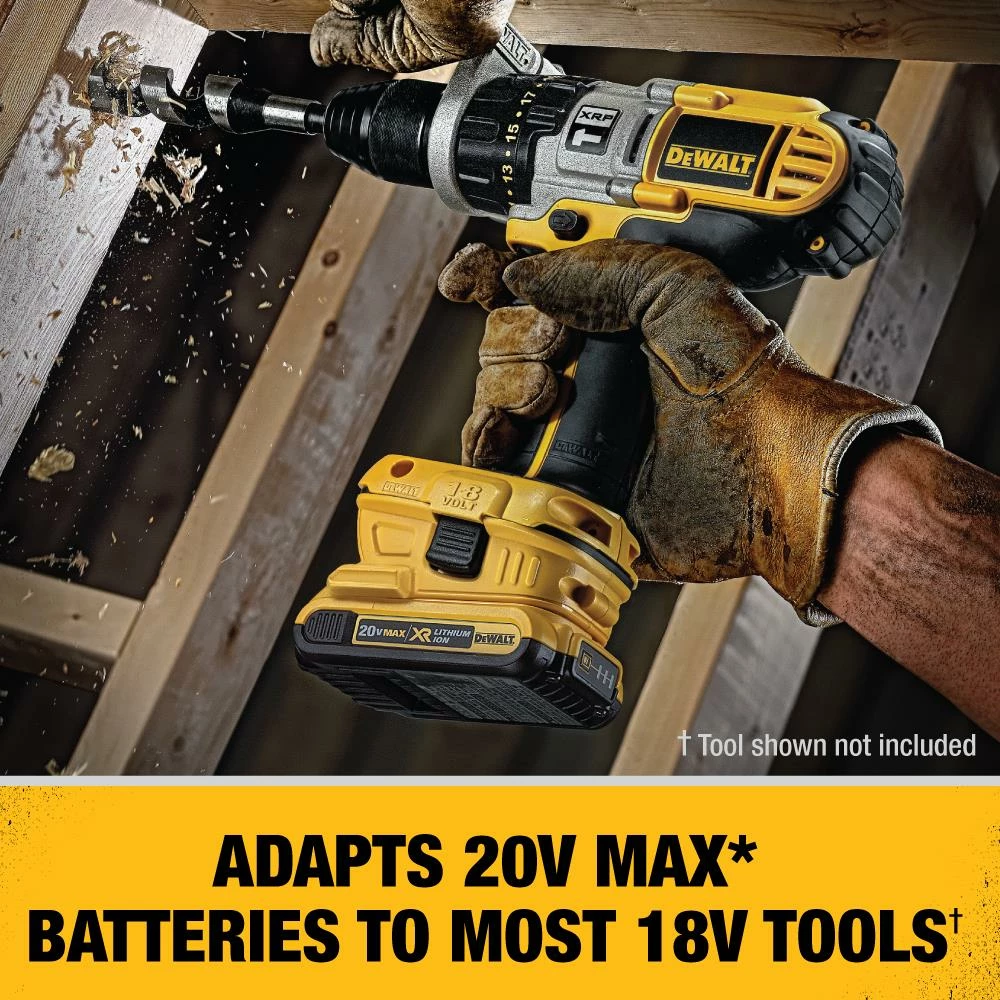 DEWALT Power Tool Batteries & Chargers 20-Volt Max 2-Pack 2 Amp-Hour Lithium Power Tool Battery Adapter Kit (Charger Included) 3 DEWALT Power Tool Batteries & Chargers 20-Volt Max 2-Pack 2 Amp-Hour Lithium Power Tool Battery Adapter Kit (Charger Included) - Image 3