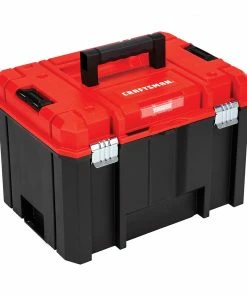 CRAFTSMAN Portable Tool Boxes VERSASTACK System 17-in Red Plastic Lockable Tool Box -Craftsman Sales Shop 09729731