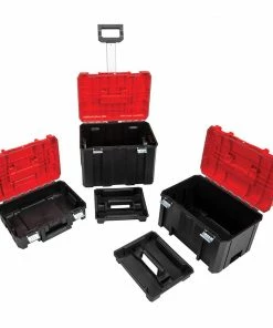 CRAFTSMAN Portable Tool Boxes VERSASTACK System 20-in Red Plastic Wheels Lockable Tool Box -Craftsman Sales Shop 09729805