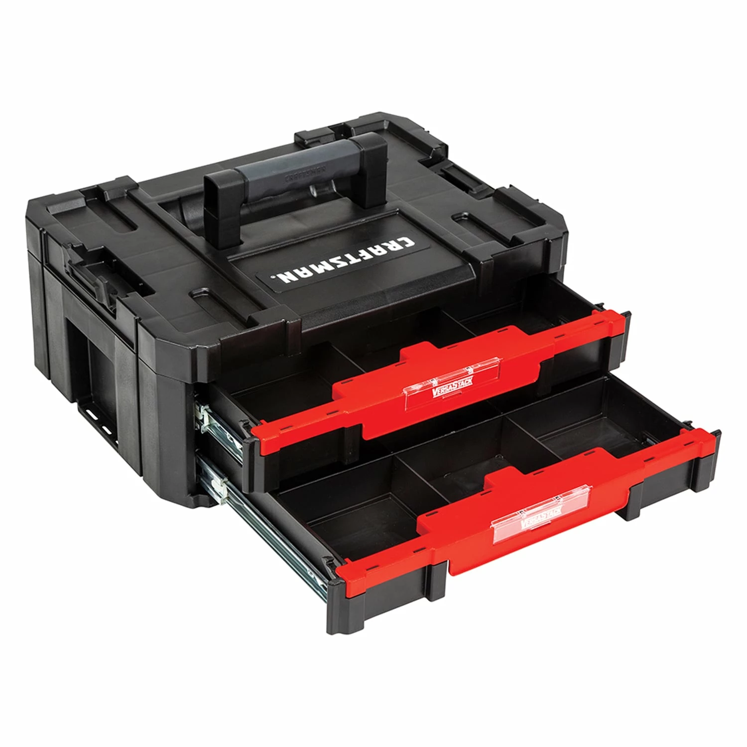 CRAFTSMAN Portable Tool Boxes VERSASTACK System 17-in 2-Drawer Black Plastic Tool Box 4 CRAFTSMAN Portable Tool Boxes VERSASTACK System 17-in 2-Drawer Black Plastic Tool Box - Image 4