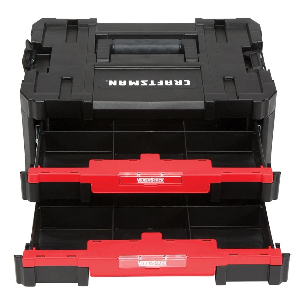 CRAFTSMAN Portable Tool Boxes VERSASTACK System 17-in 2-Drawer Black Plastic Tool Box 5 CRAFTSMAN Portable Tool Boxes VERSASTACK System 17-in 2-Drawer Black Plastic Tool Box - Image 5